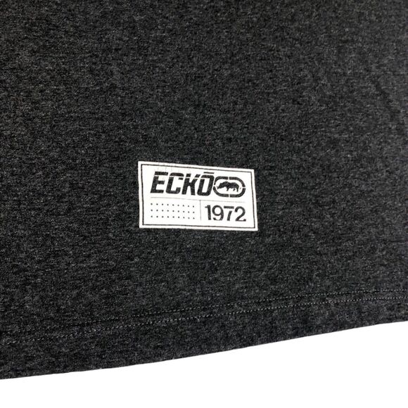 Ecko Unlimited Shirt Mens 3XL Gray Graphic Retro Y2K Streetwear Short Sleeve - Picture 2 of 10